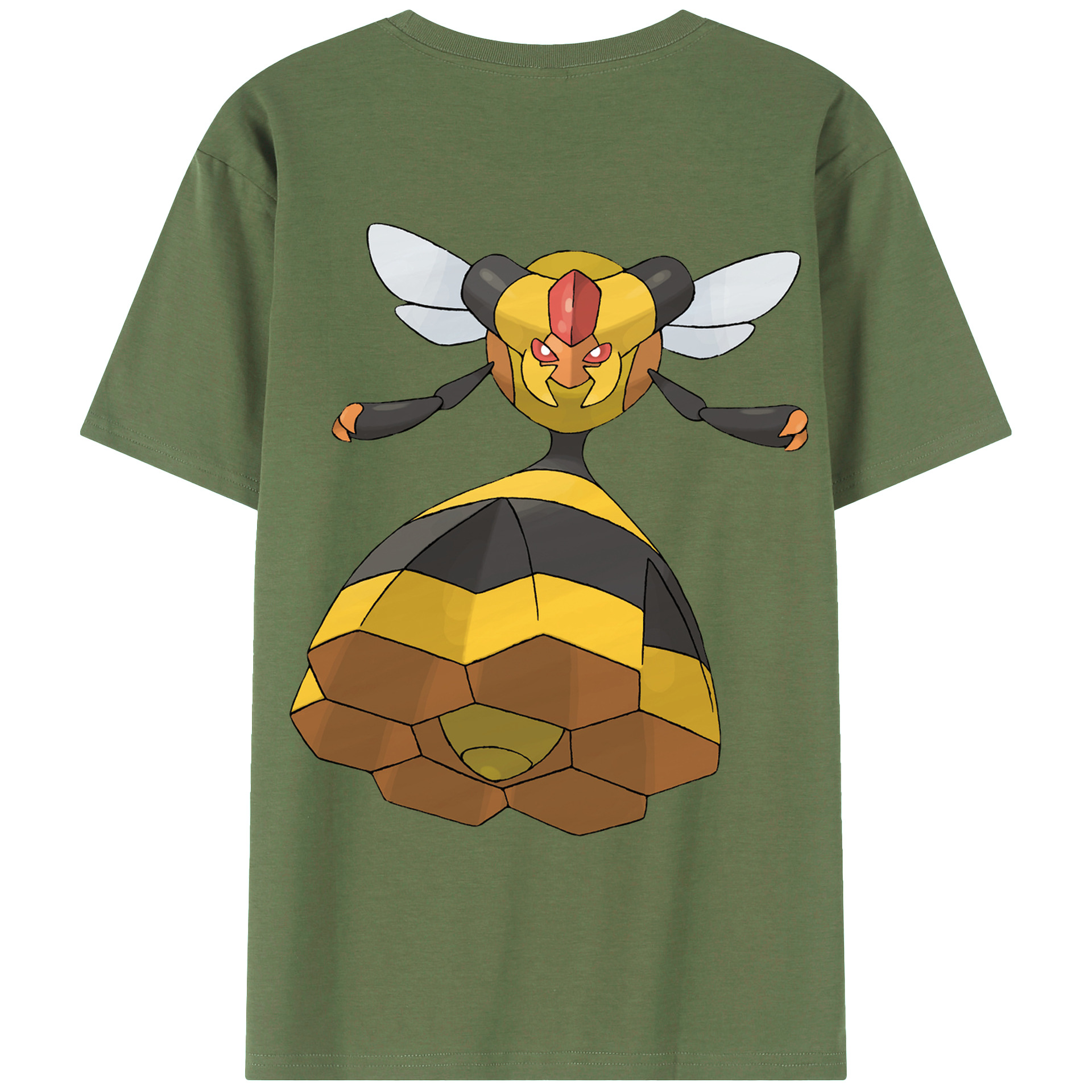 （画像用） ポケットモンスター Pokémon 綿100％ メンズ半袖Tシャツ（バックプリント） 通気性